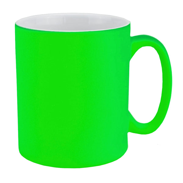 ENGRAVABLE - Pack of 6 x Mugs - Nitro Fluorescent Mugs - GREEN