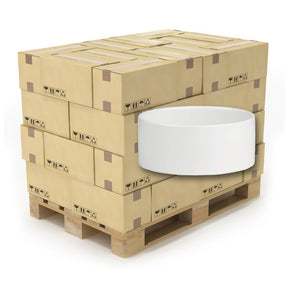 Sublimation Ceramic Dog Bowls, Full Pallet (480 Bowls)