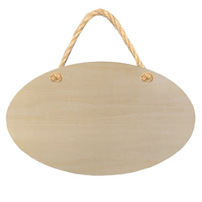 25.5cm x 15cm Sublimation Plywood Oval Hanging Sign