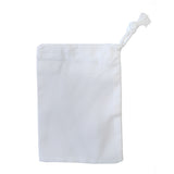 Bags - Premium Drawstring with Stopper - Canvas - White - 10cm x 15cm - Longforte Trading Ltd