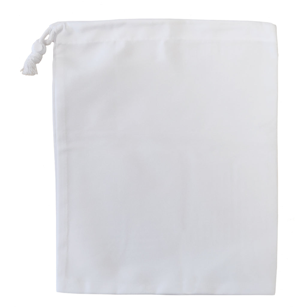 Bags - Premium Drawstring with Stopper - Canvas - White - 25cm x 30cm