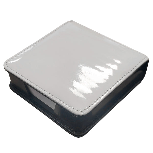 Schreibwaren - Haftnotizhalter aus PU - 10,7 cm x 10,7 cm x 3,2 cm