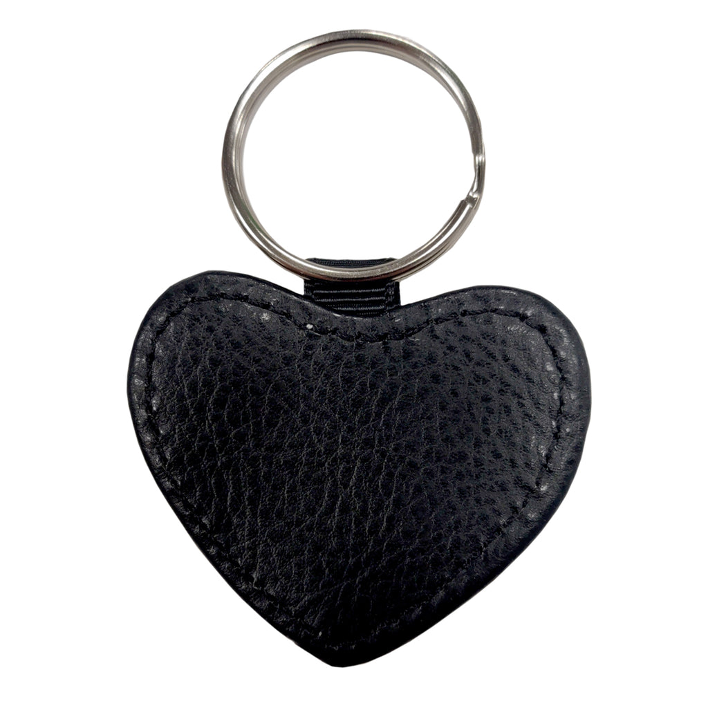 Porte-clés - 10 x Porte-clés PU Glitter - Coeur - Noir 