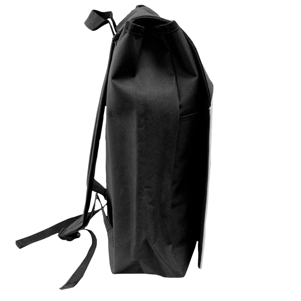 Taschen - RUCKSACK - A4 Ordner Schultasche mit Panel - SCHWARZ - 30cm x 39cm x 11,5cm