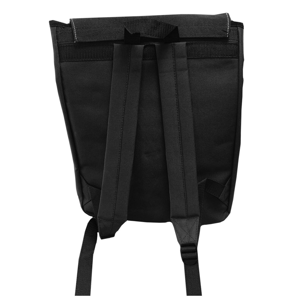 Taschen - RUCKSACK - A4 Ordner Schultasche mit Panel - SCHWARZ - 30cm x 39cm x 11,5cm