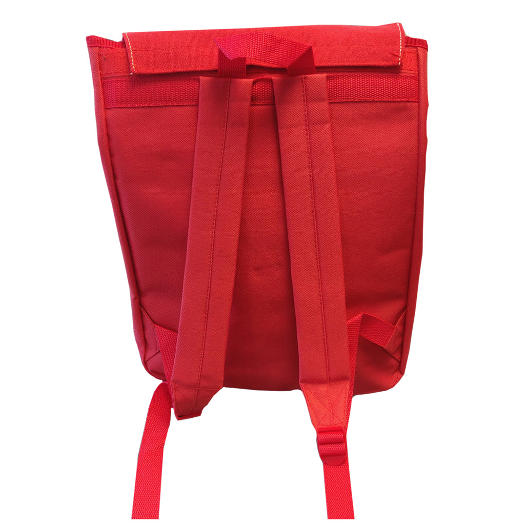 Taschen - RUCKSACK - A4 Ordner Schultasche mit Panel - Rot - 30cm x 39cm x 11,5cm