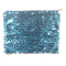 FULL CARTON - 50 x Sequin Handbags/ Cosmetic/Purses - 15cm x 20cm - LIGHT BLUE
