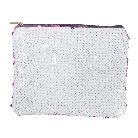 Sequin Handbag/ Cosmetic/Purse - 15cm x 20cm - PINK