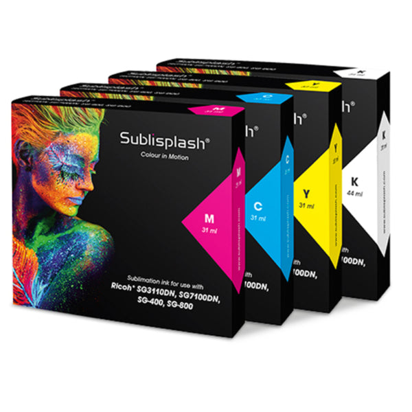 SUBLISPLASH® INK- SG3110DN/ SG7100DN/ SG400/ SG800 - Full CMYK Set
