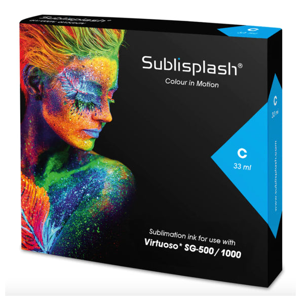SUBLISPLASH® INK - SG500DN/ SG1000 Cartridge - Cyan 33ml