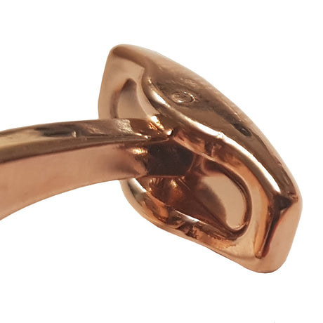 Cufflinks - PREMIER Range - Rose Gold - Round - Longforte Trading Ltd