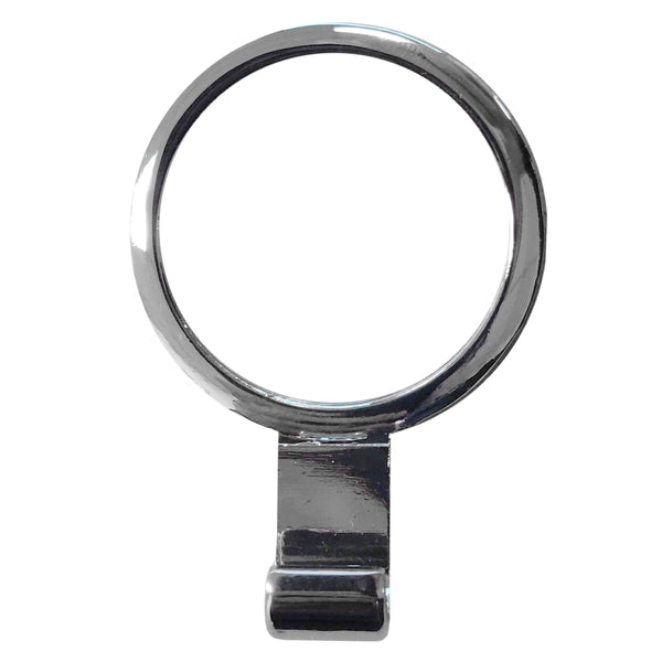 Selbstklebender Kleider-/Schlüsselhaken aus Metall mit bedruckbarem Einsatz - RUND