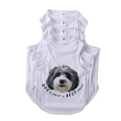 Pet Products - Dog Top Tank T-Shirt - White
