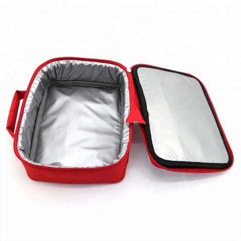 FULL CARTON - 40 x Cooler Bags - SMALL - RED -  24cm x 18cm x 7cm