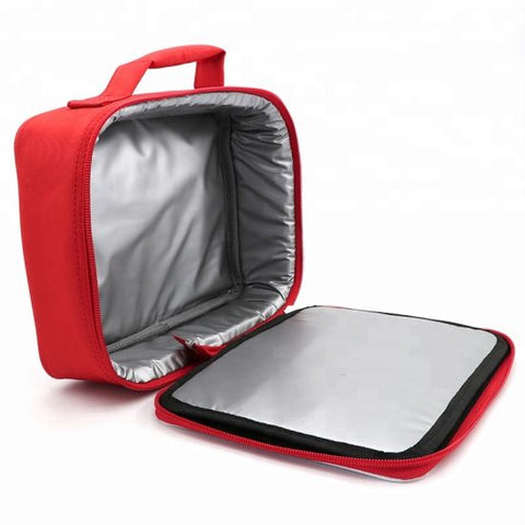 FULL CARTON - 40 x Cooler Bags - SMALL - RED -  24cm x 18cm x 7cm