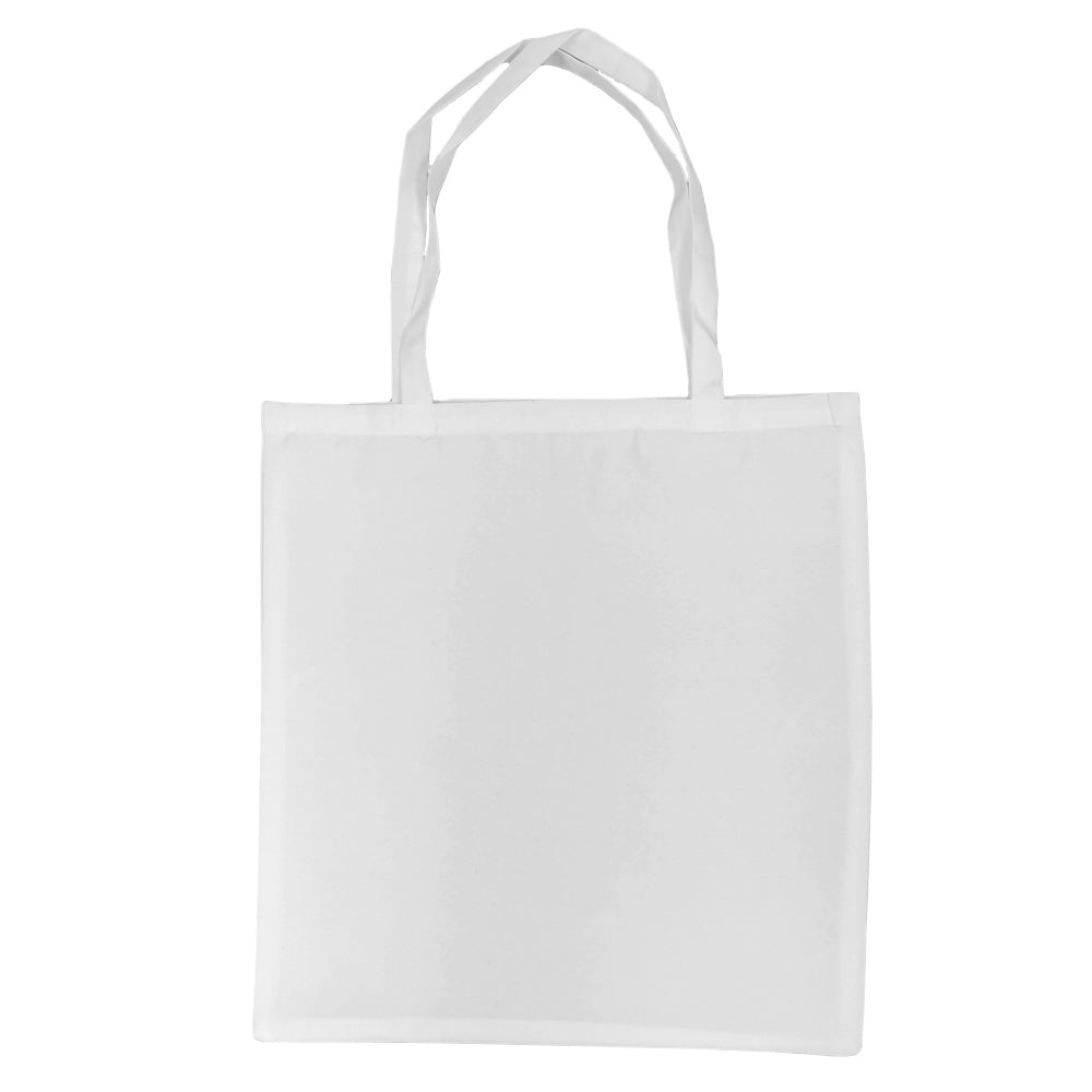 CARTON COMPLET - 100 x Tote Bags - Venise - Blanc Satiné - 38cm x 40cm - Anses Courtes