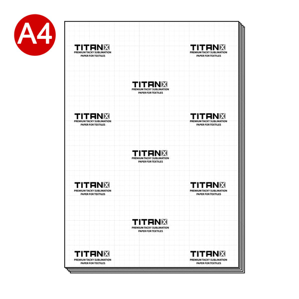 Titan X ® Premium MEDIUM TACKY Sublimation Paper - A4 (100 Sheets)