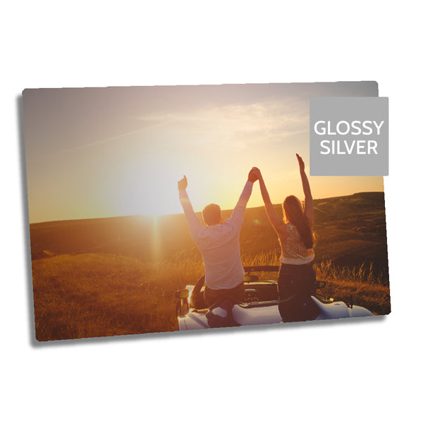 Ultra HD, glänzendes Silber, 1,15 mm Aluminiumplatten – 16" x 20" (40,6 cm x 50,8 cm)