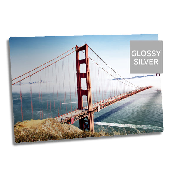 Ultra HD, glänzendes Silber, 1,15 mm Aluminiumplatten – 5" x 7" (12,7 cm x 17,7 cm)