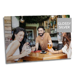 Ultra HD GLOSS SILVER 1.15mm Aluminium Sheets - 8" x 10" (20.3cm x 25.4cm) - Longforte Trading Ltd