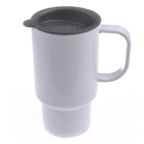Mug - Polymère - Tasse de voyage avec couvercle noir 18oz