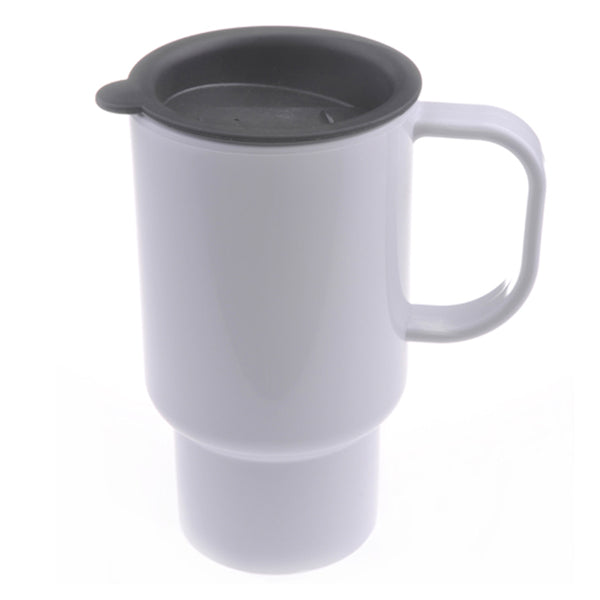 Mug - Polymer - Travel Mug with Black Lid 18oz