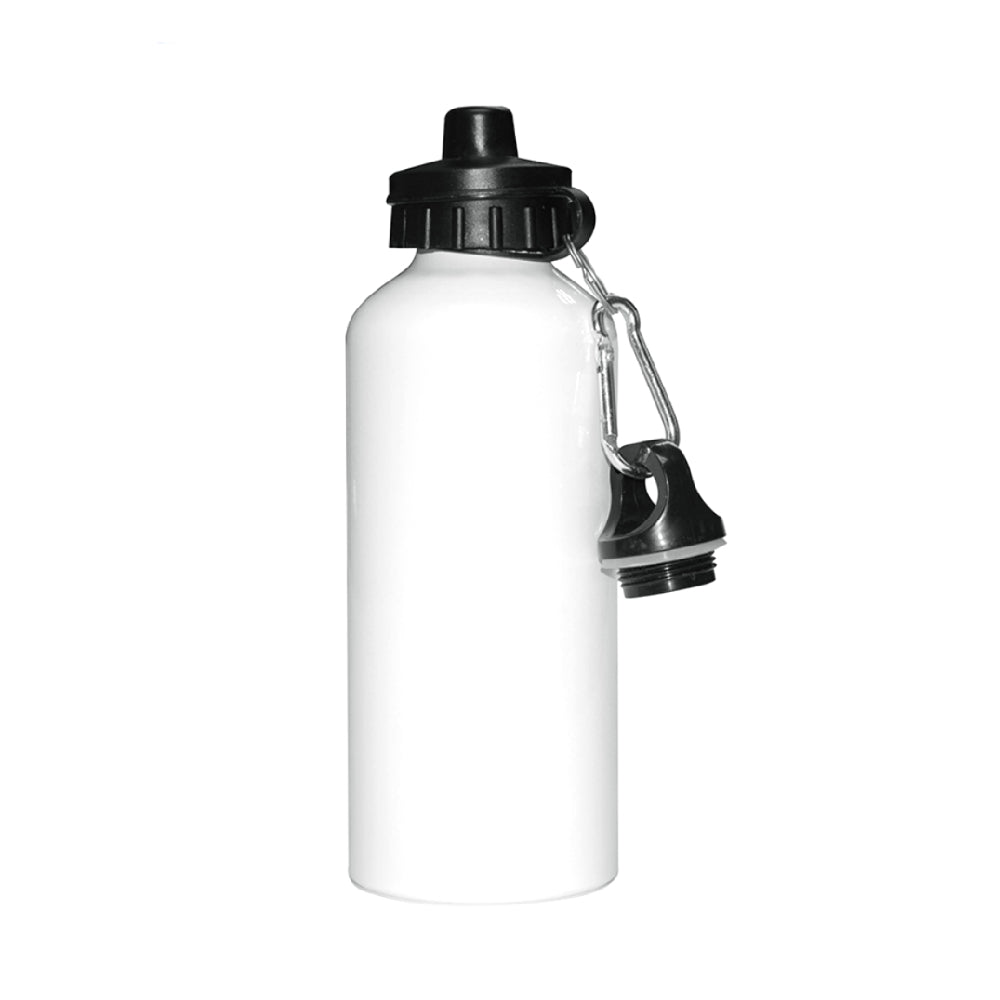 Water Bottles - Two Lids - 400ml - White