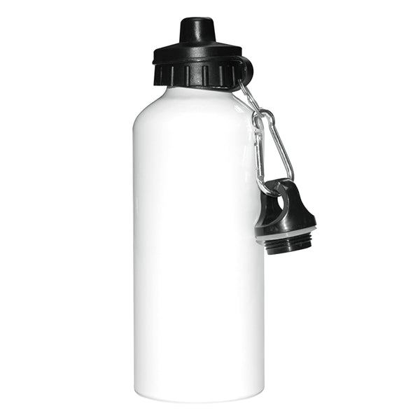 Bouteilles d'eau - Deux couvercles - 600 ml - Blanc