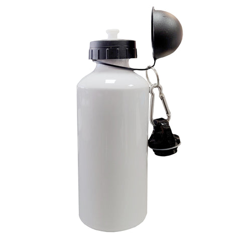 FULL CARTON - Water Bottles - COLOURED Two Lids (BLACK) - 600ml
