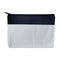 FULL CARTON - 50 x Zip Up Bags - TWO TONE Black & White - 13cm x 18cm