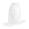 Bags - WHITE DRAWSTRING Bag - 100% Polyester - PLAIN WHITE - 31cm x 50cm - Longforte Trading Ltd